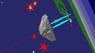 A Cobra Mk. III dives to explosive glory